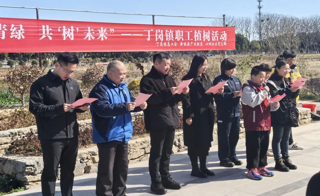 “植”此青绿，共“树”未来：丹高电器积极参与丁岗镇植树活动